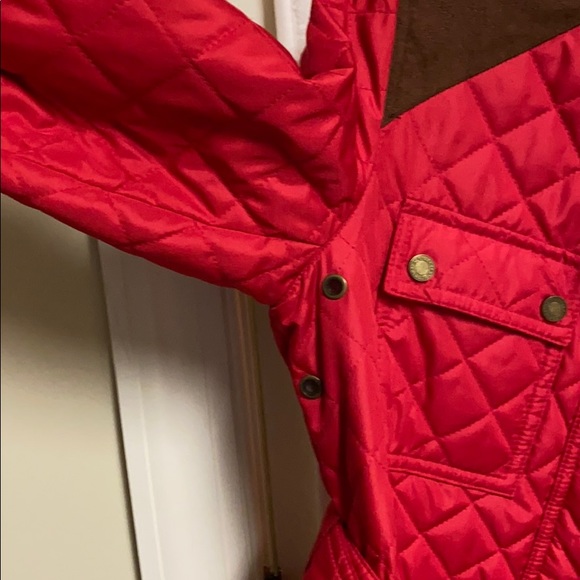 Lauren Ralph Lauren red equestrian quilted jacket - Picture 12 of 12
